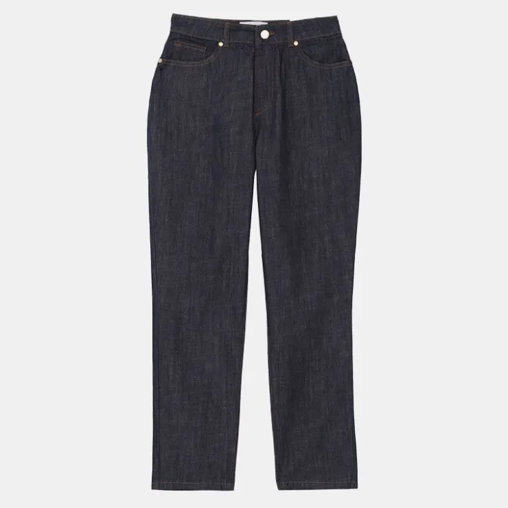 LA PETITE ETOILE Jean josea brut droit Femme BLEU FONCE New