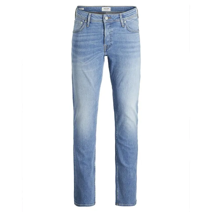 JACK & JONES Jean regular coton Clark denim Homme BLEU Discount