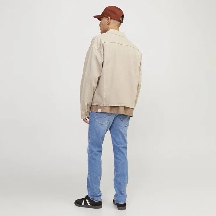 JACK & JONES Jean regular coton Clark denim Homme BLEU Discount