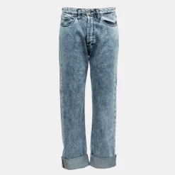 PLEASE Jean regular denim avec ourlets Femme BLEU Best