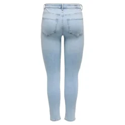 JDY Jean skinny denim fermeture à boutons Femme BLEU CLAIR New