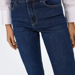 ONLY Jean slim brut Louie zippé Femme BLEU FONCE Online