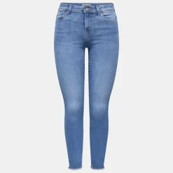 ONLY Jean slim taille normale Femme BLEU Clearance