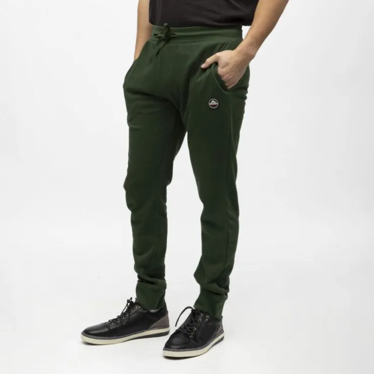 HELVETICA Jogging gaia coton Homme VERT FONCE Clearance