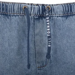BILL TORNADE Jogging jean délavé cargo john en coton Homme BLEU Best