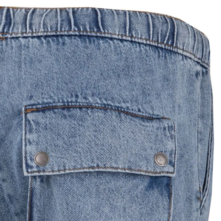 BILL TORNADE Jogging jean délavé cargo john en coton Homme BLEU Best