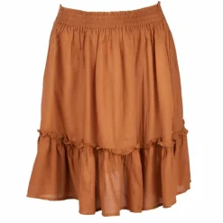DEELUXE 74 Jupe à pois à volants ave élastique Femme MARRON
