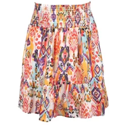 LA PETITE ETOILE Jupe à volants breeze motif mexico Femme MULTICOLORE Best