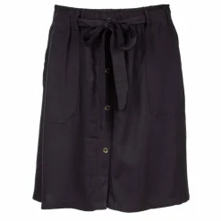 DEELUXE 74 Jupe courte boutonnée élastique Femme NOIR Clearance