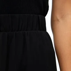 OBJECT Jupe courte e Mila à volants taille élastique Femme NOIR Clearance