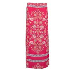 ANTIK BATIK Jupe dandy longue avec imprimé à fleurs Femme ROSE Outlet