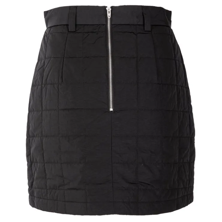 CALVIN KLEIN Jupe droite courte matelassée e Femme NOIR New