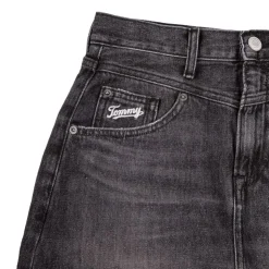 TOMMY HILFIGER Jupe en jean noir droite Femme GRIS FONCE Best