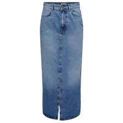 ONLY Jupe en jeans longue onlcilla en coton Femme BLEU Hot