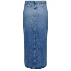 ONLY Jupe en jeans longue onlcilla en coton Femme BLEU Hot