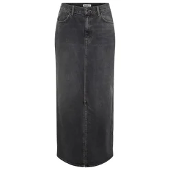 ONLY Jupe en jeans longue onlcilla en coton Femme GRIS FONCE Discount