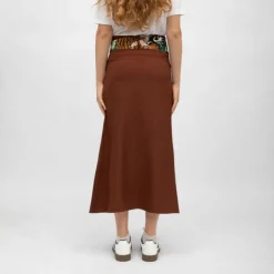 HOLLY AND JOEY Jupe gab effet portefeuille avec imprimé Femme MARRON Outlet