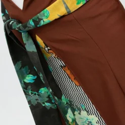 HOLLY AND JOEY Jupe gab effet portefeuille avec imprimé Femme MARRON Outlet