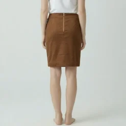 LES TROPEZIENNES PAR M.BELARBI Jupe havane lavaka avec poches mi longue Femme MARRON Clearance