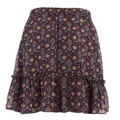 DEELUXE 74 Jupe isalda bordeaux imprimée Femme MARRON Outlet