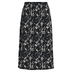 VILA Jupe longue bleue imprimée Femme BLEU FONCE Discount
