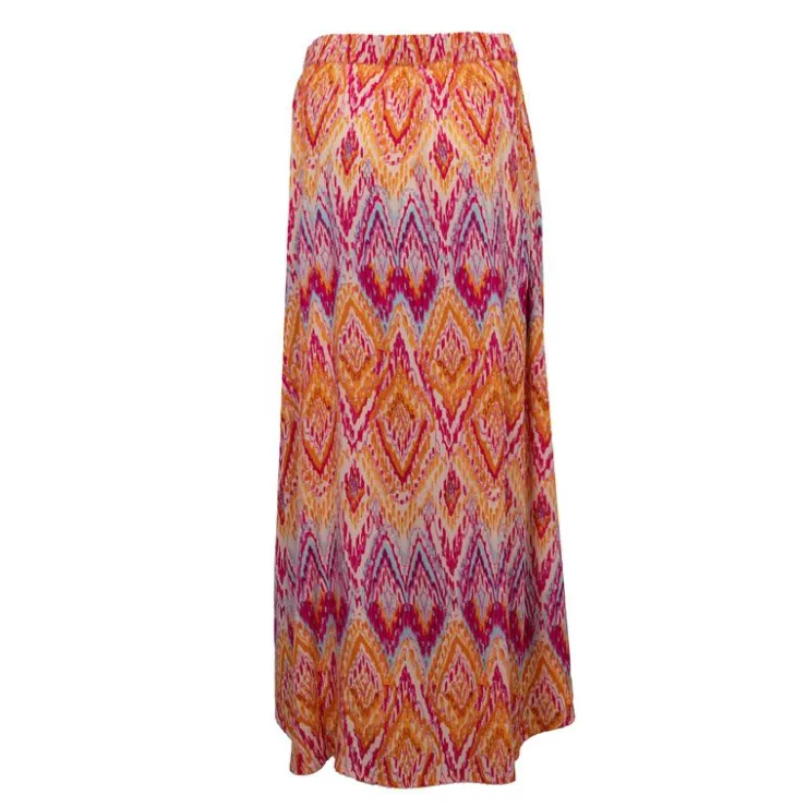 DEELUXE 74 Jupe longue légère tyana Femme ORANGE New