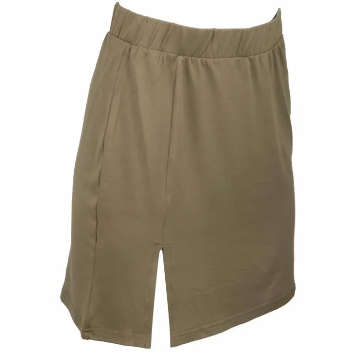 VERO MODA Jupe mi longue droite Femme KAKI Clearance