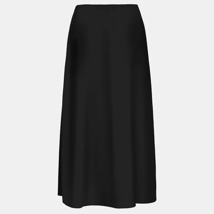 ONLY Jupe nova longue ceinture élastique Femme NOIR New