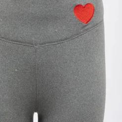 CHANTAL THOMASS Legging fourré myrta avec coeur brodé rouge Femme GRIS CLAIR Sale