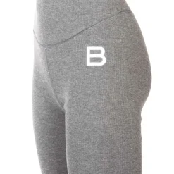 BURTON OF LONDON Legging taille haute double fine cote luce Femme GRIS CLAIR Sale