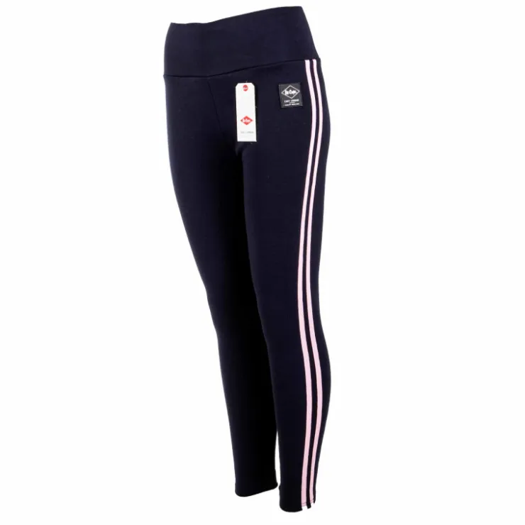 LEE COOPER Legging taille haute fourré bandes côtés Louba Femme BLEU FONCE New