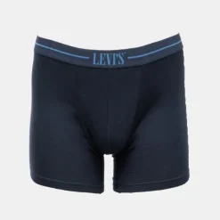 LEVI'S Lot 2 boxers coton avec logo liseré sur l'élastique Homme BLEU FONCE Best