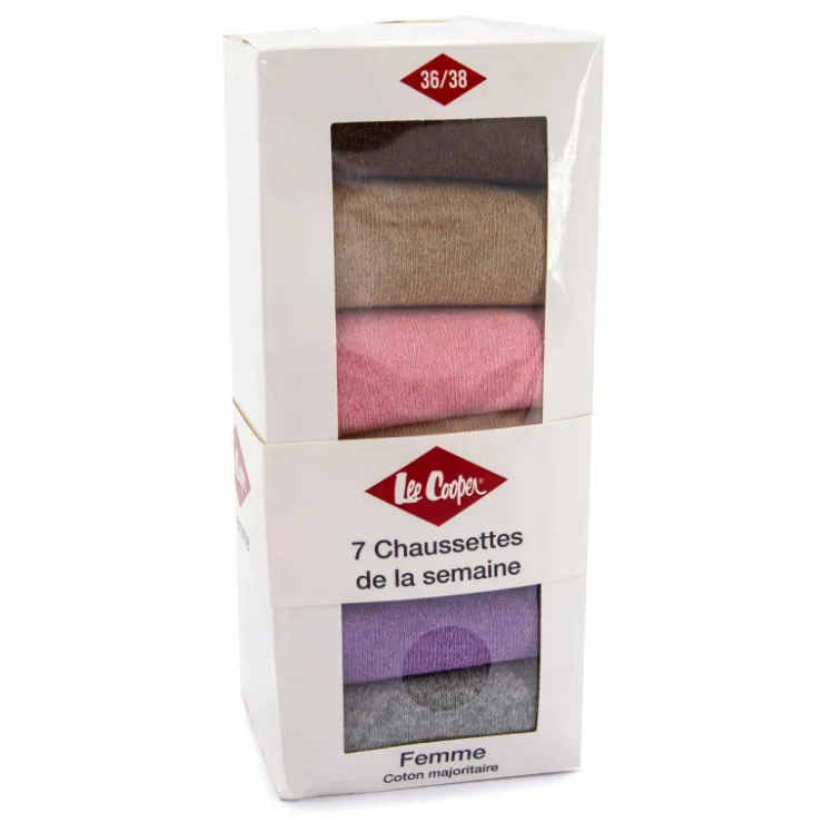 LEE COOPER Lot 7 paire de chaussettes Corane Femme MULTICOLORE Online