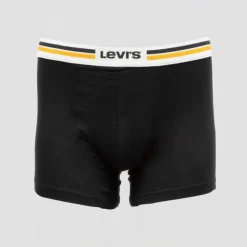 LEVI'S Lot de 2 boxers coton élastique avec liseré coloré Homme BORDEAUX New