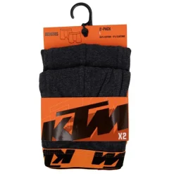 KTM Lot de 2 boxers coton élastique coloré homme Homme GRIS FONCE Outlet