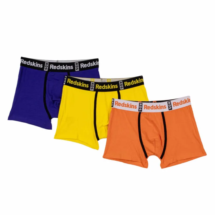 REDSKINS Lot de 3 boxers en coton Homme JAUNE Sale