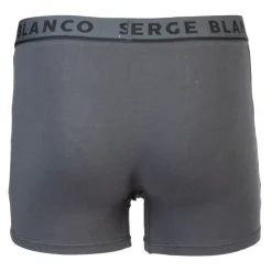 SERGE BLANCO Lot de 2 boxers imprimé fleurs et uni Homme GRIS Sale