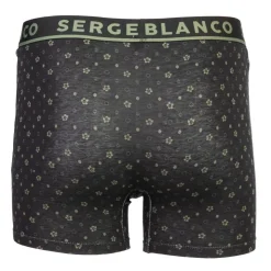 SERGE BLANCO Lot de 2 boxers nuances de coton Homme KAKI Discount