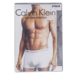 CALVIN KLEIN Lot de 3 boxers unis coton stretch homme GRIS Sale