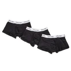 CALVIN KLEIN Lot de 3 boxers unis coton stretch homme NOIR Online