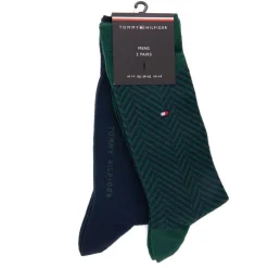 TOMMY HILFIGER Lot de 2 chaussettes Homme VERT FONCE Online