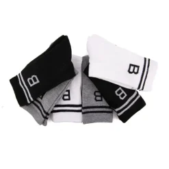 BURTON OF LONDON Lot de 6 chaussettes miriana burton Femme NOIR Discount