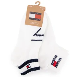 TOMMY HILFIGER Lot de 2 chaussettes Mixte BLANC Hot