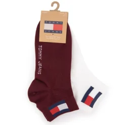 TOMMY HILFIGER Lot de 2 chaussettes Mixte BORDEAUX New