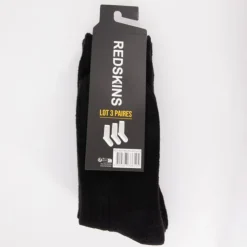 REDSKINS Lot de 3 chaussettes remus Homme NOIR New