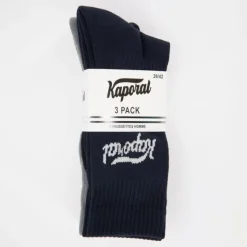KAPORAL Lot de 3 chaussettes sport poseidon Homme BLEU FONCE Hot