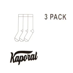 KAPORAL Lot de 3 chaussettes sport poseidon Homme NOIR Sale