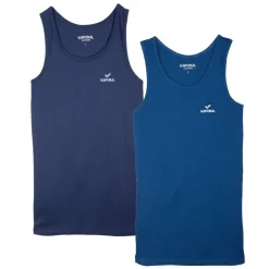 KAPORAL Lot de 2 debardeurs ramon Homme BLEU New