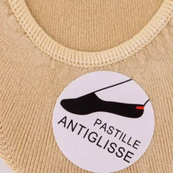 INCONTOURNABLE Lot de 3 paire socquettes invisibles en coton Femme BEIGE Outlet