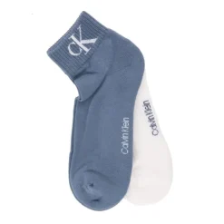 CALVIN KLEIN Lot de 2 paires de chaussettes Unies Homme BLEU Sale